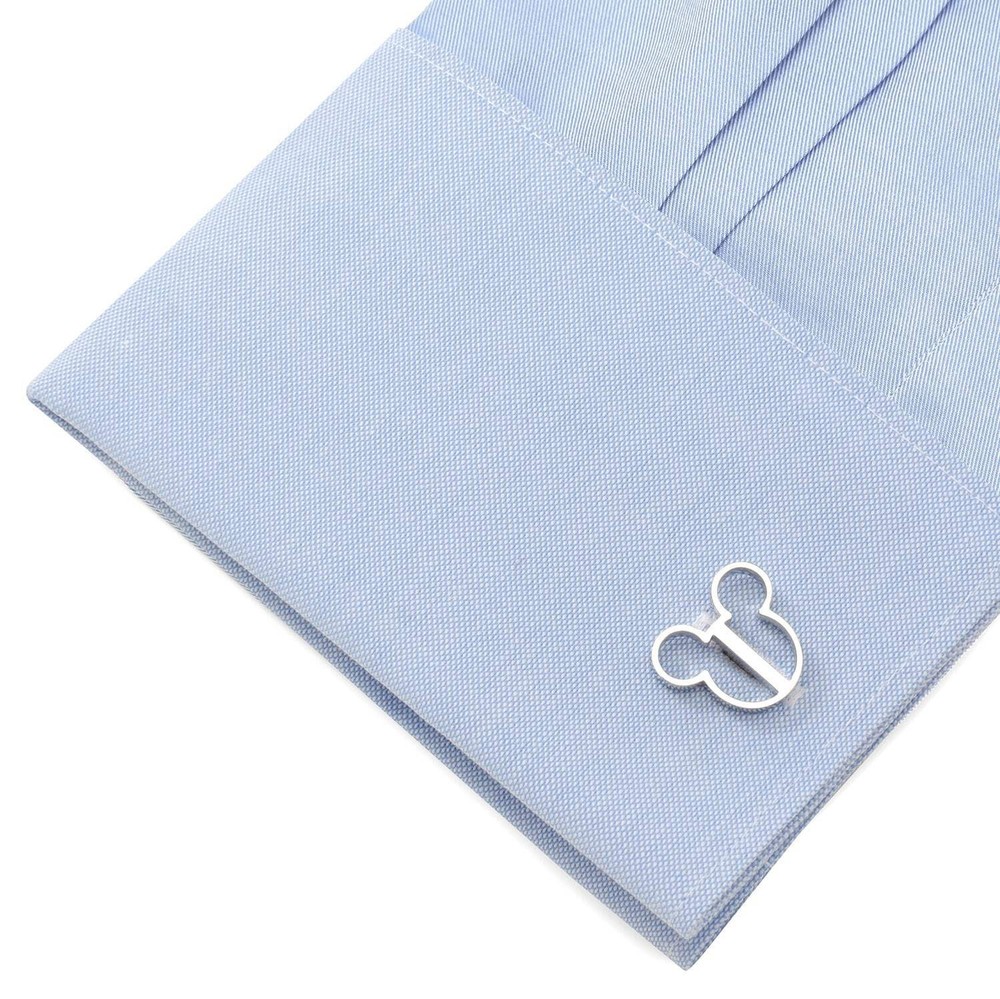 Disney Mickey Mouse Silhouette Cutout Cufflinks