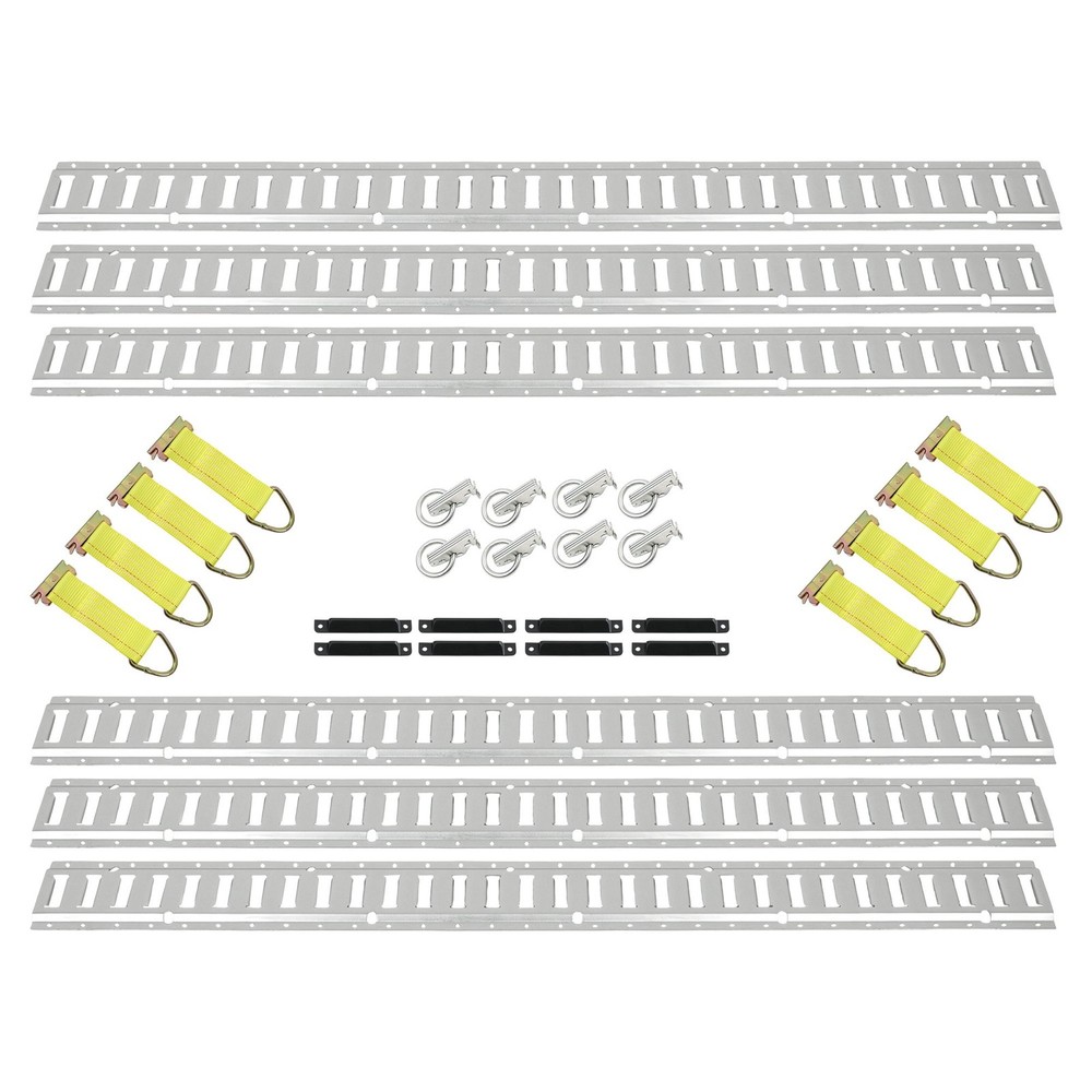 For 5' Enclosed Cargo Trailer E Track Tie Down Rail Kit E Track Rails 34 PCS