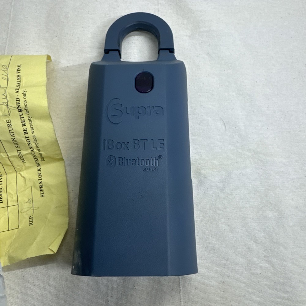 SUPRA iBox BT LE Bluetooth Smart LOCKBOX. Locked, No Code. Comes With Receipt