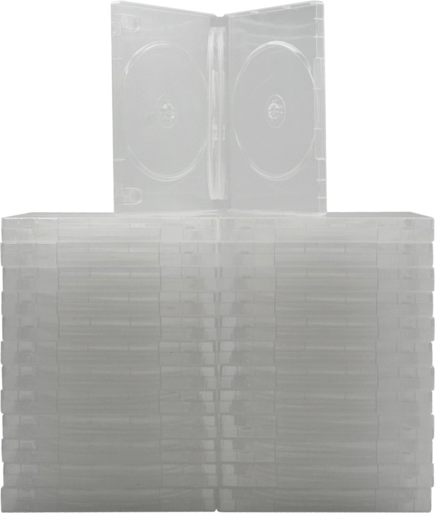 (25) DV6R22CLWT 6 Disc Clear Empty Replacement Media Storage DVD 22MM Box Case
