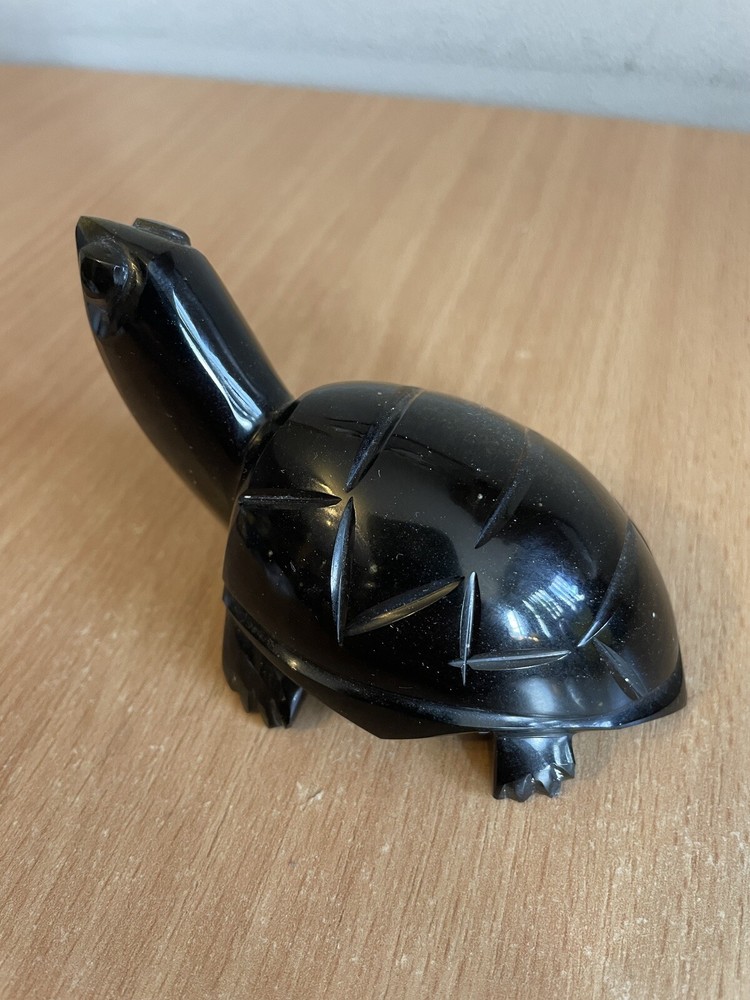 Onyx Turtle Tortoise Carved 8cm Length