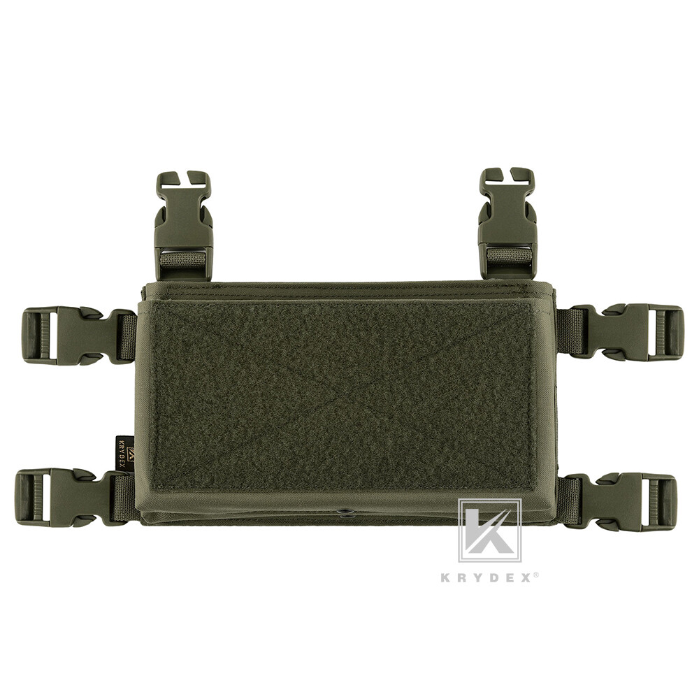 KRYDEX Tactical Placard Holder Micro Fight Front Panel for Chest Rig Ranger Gree
