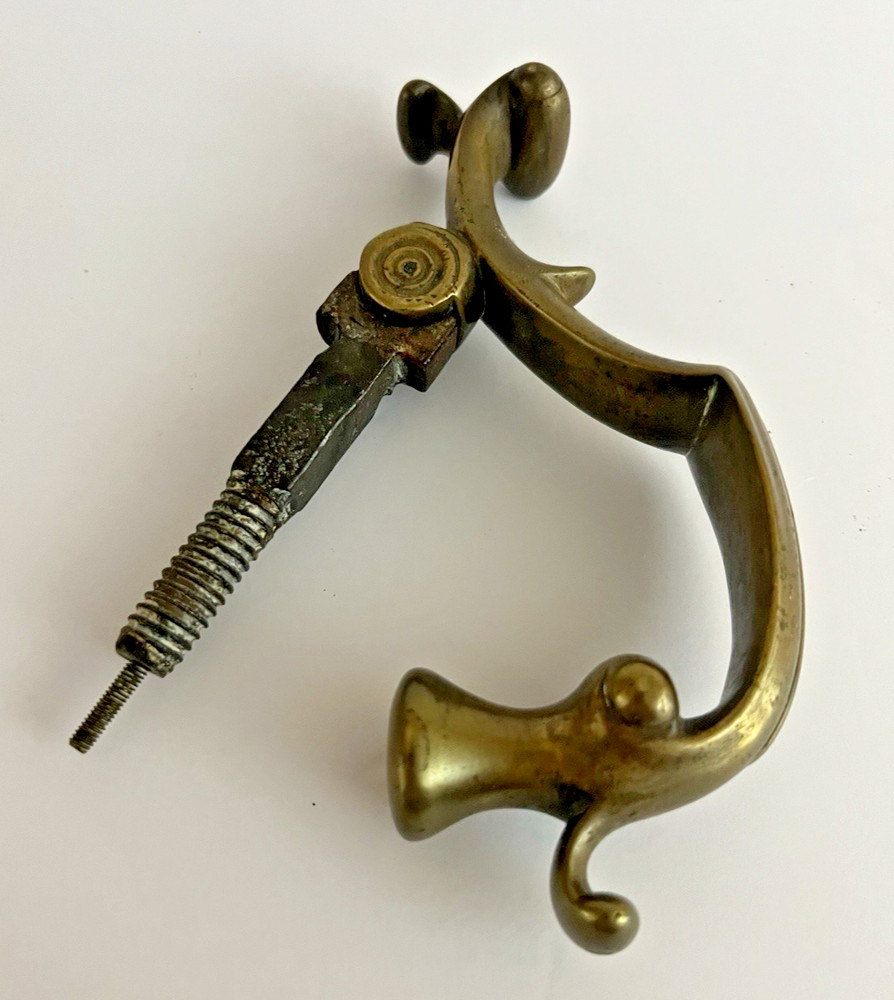 VICTORIAN ANTIQUE LARGE HEAVY SOLID BRASS DOCTORS DOOR KNOCKER