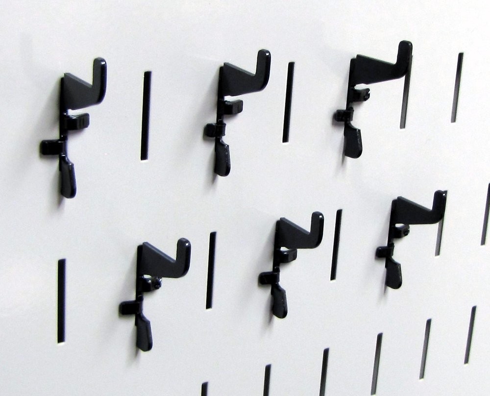 Wall Control Standard Slotted Hook Pack - Slotted Metal Pegboard Hooks Pegboa...