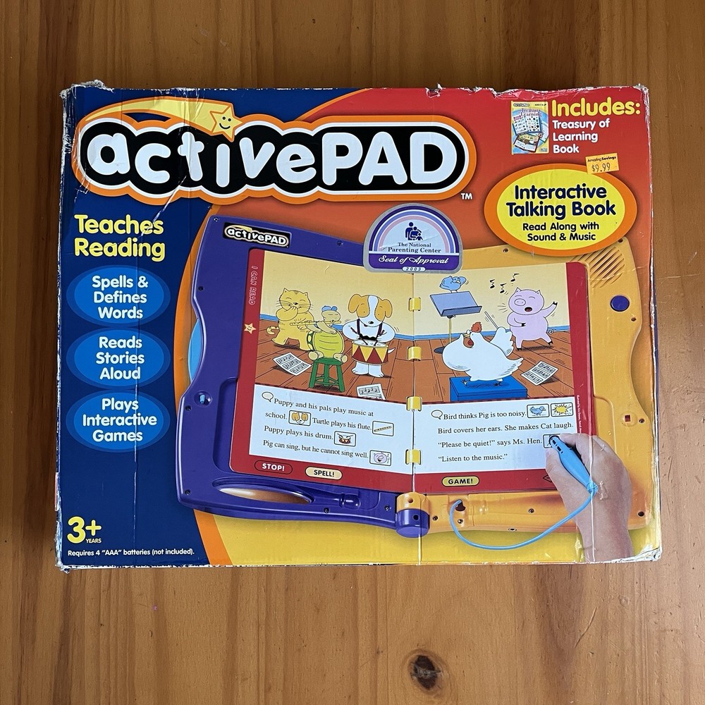 Active Minds ActivePAD 2003 W/ Original Box - Pad Only, No Books - Tested READ