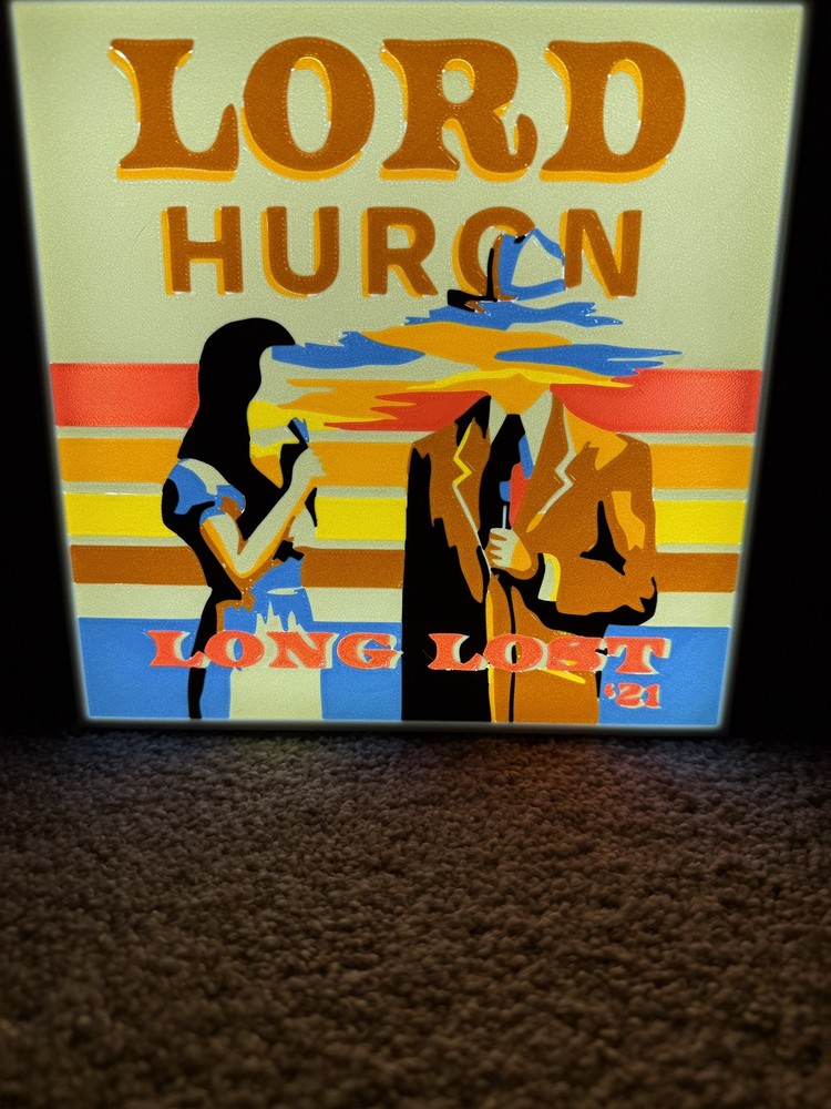 Lord Huron 3D Custom Printed lightbox - I Lied Retro