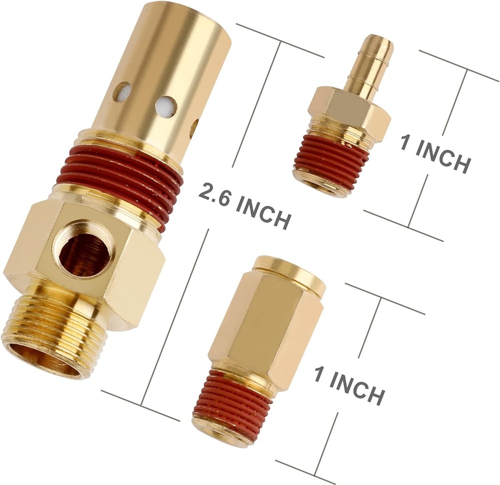 Air Compressor Replacement Components Check Valve Kit Fittings