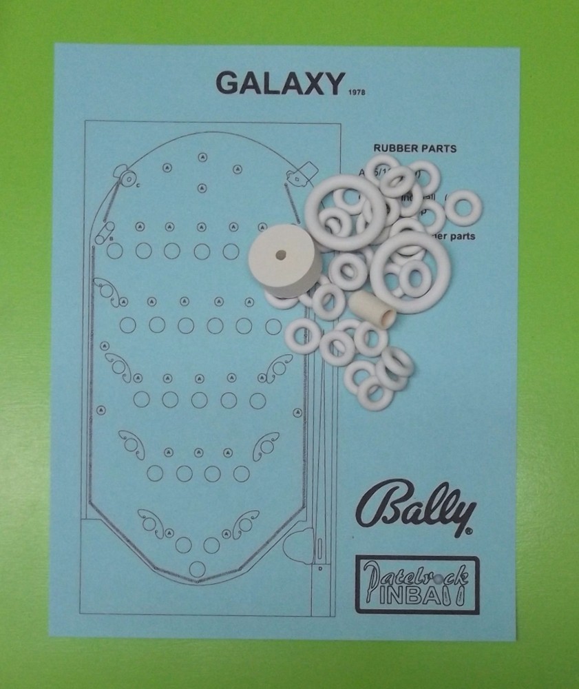 1978 Bally Galaxy Pinball / Bingo Machine Rubber Ring Kit