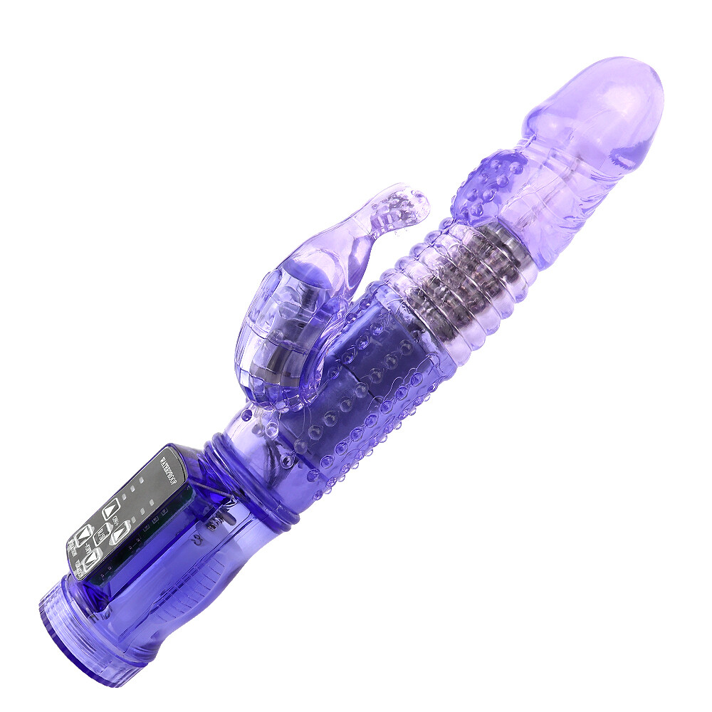 9 inch Rechargeable Dildo Vibrator Rabbit Clit G-spot Massager Sex Toys Women