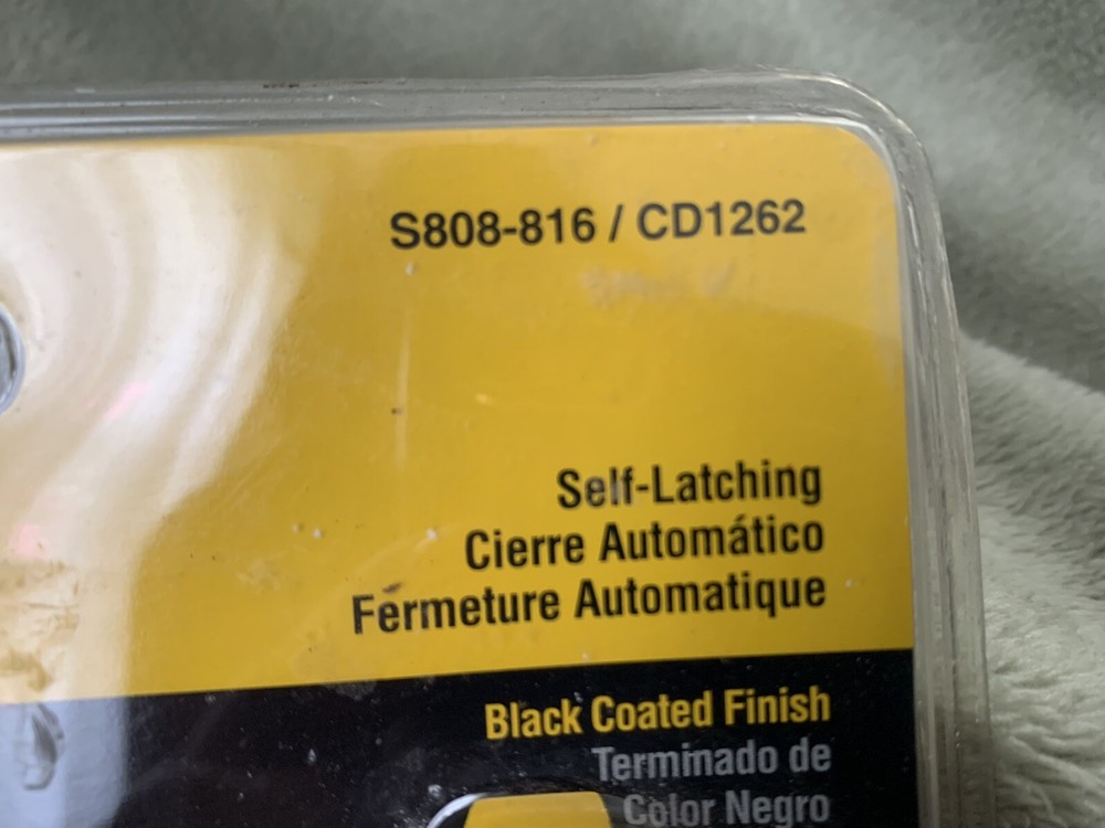 Stanley Gate Kit #S808- 816 Black Max Latch CD1262 Self Adjusting