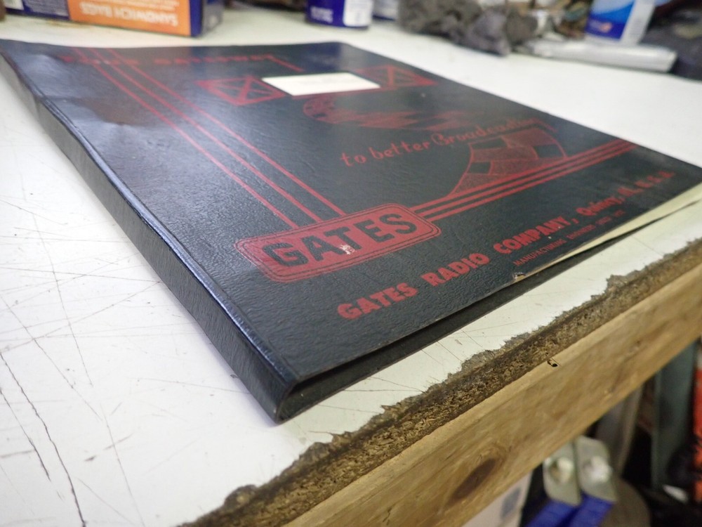 Original Gates " Studioette " Model M5381 Broadcast Console Instruction Manual