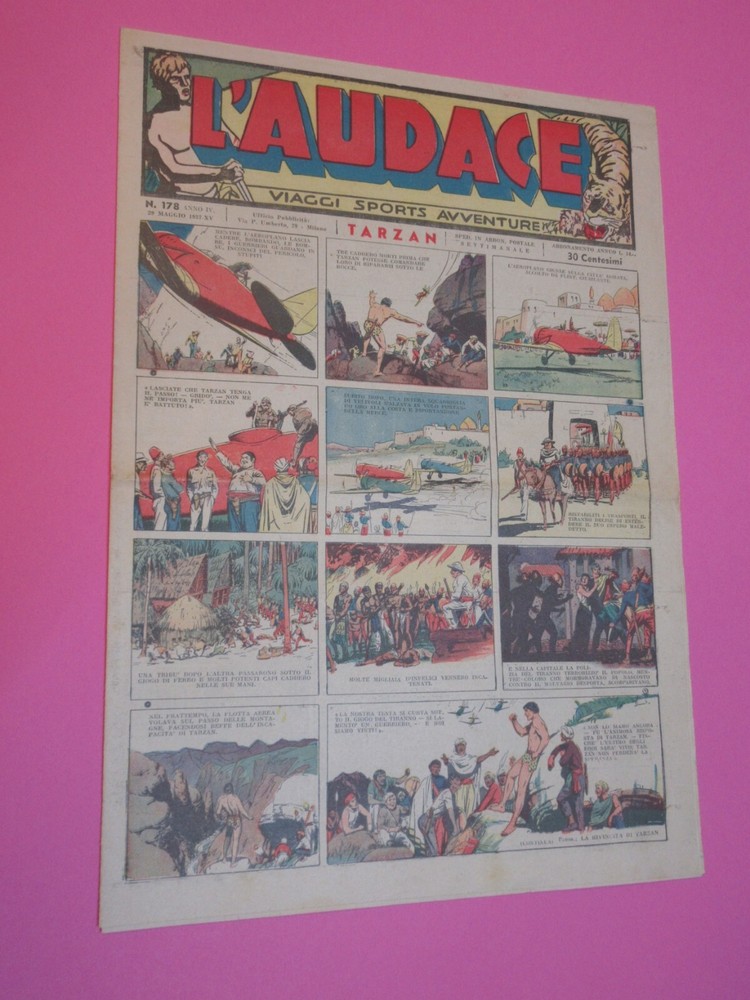 L'AUDACE No. 178 Saev 1937 Original EXCELLENT "on sheet"!!