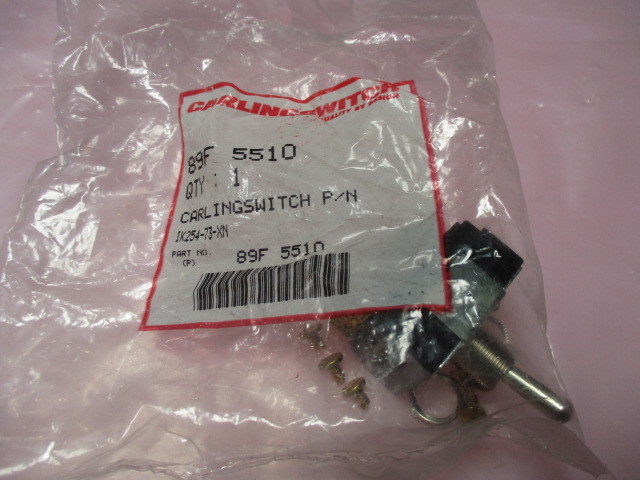 Carling Switch IK254-73-XN Toggle Switch, 89F 5510, 423307