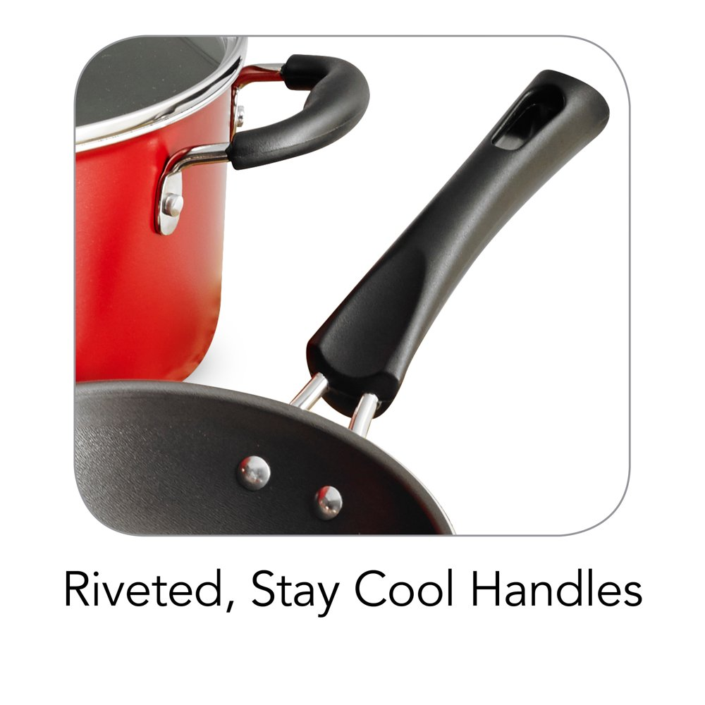 Non-Stick Cookware Set Saute & Sauce Pan Dutch Oven Stackable Kitchen 9-Piece