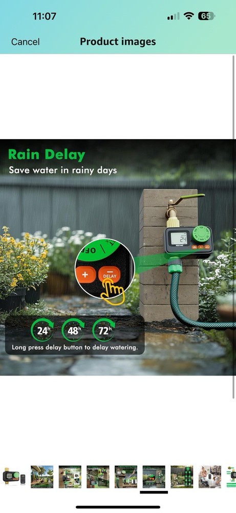 RESTMO RF Remote-Controlled Garden Hose Sprinkler Timer USA