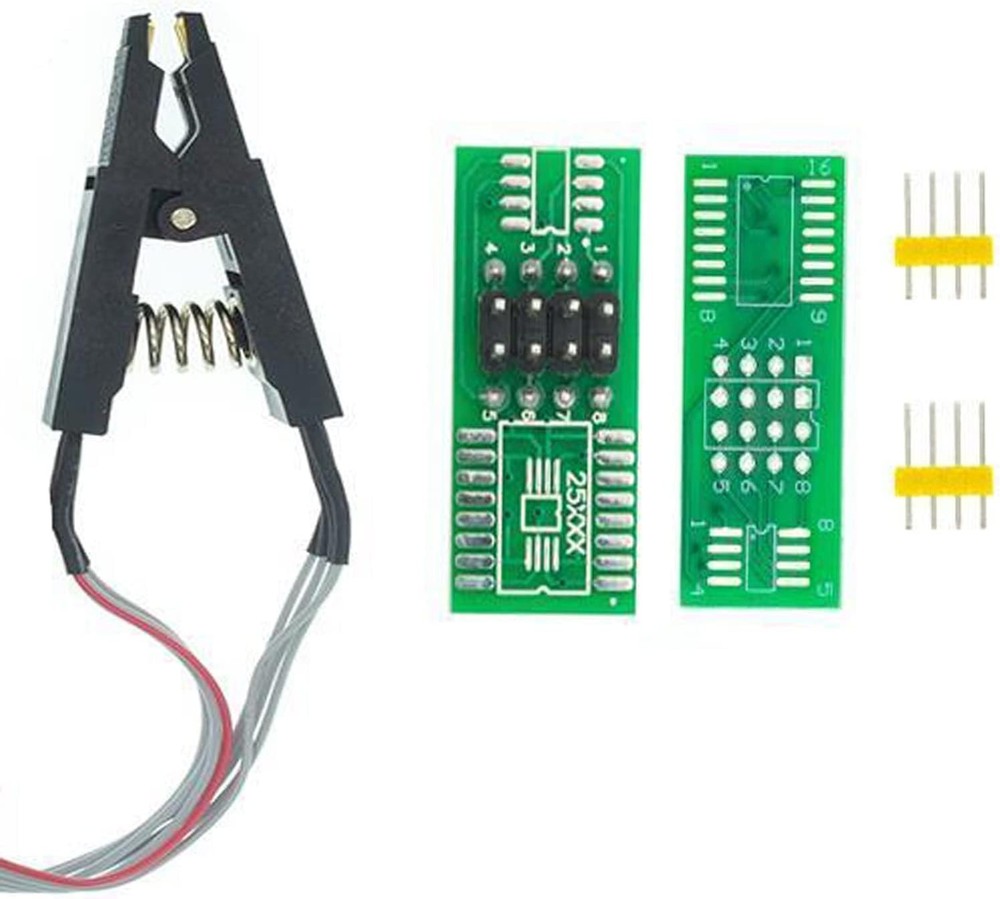 USB Programmer CH341A 24 25 Series Flash Module with SOIC8 SOP8 Test Clip Flash
