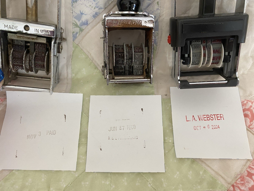 Three Vintage, Old-Fashioned Stampers
