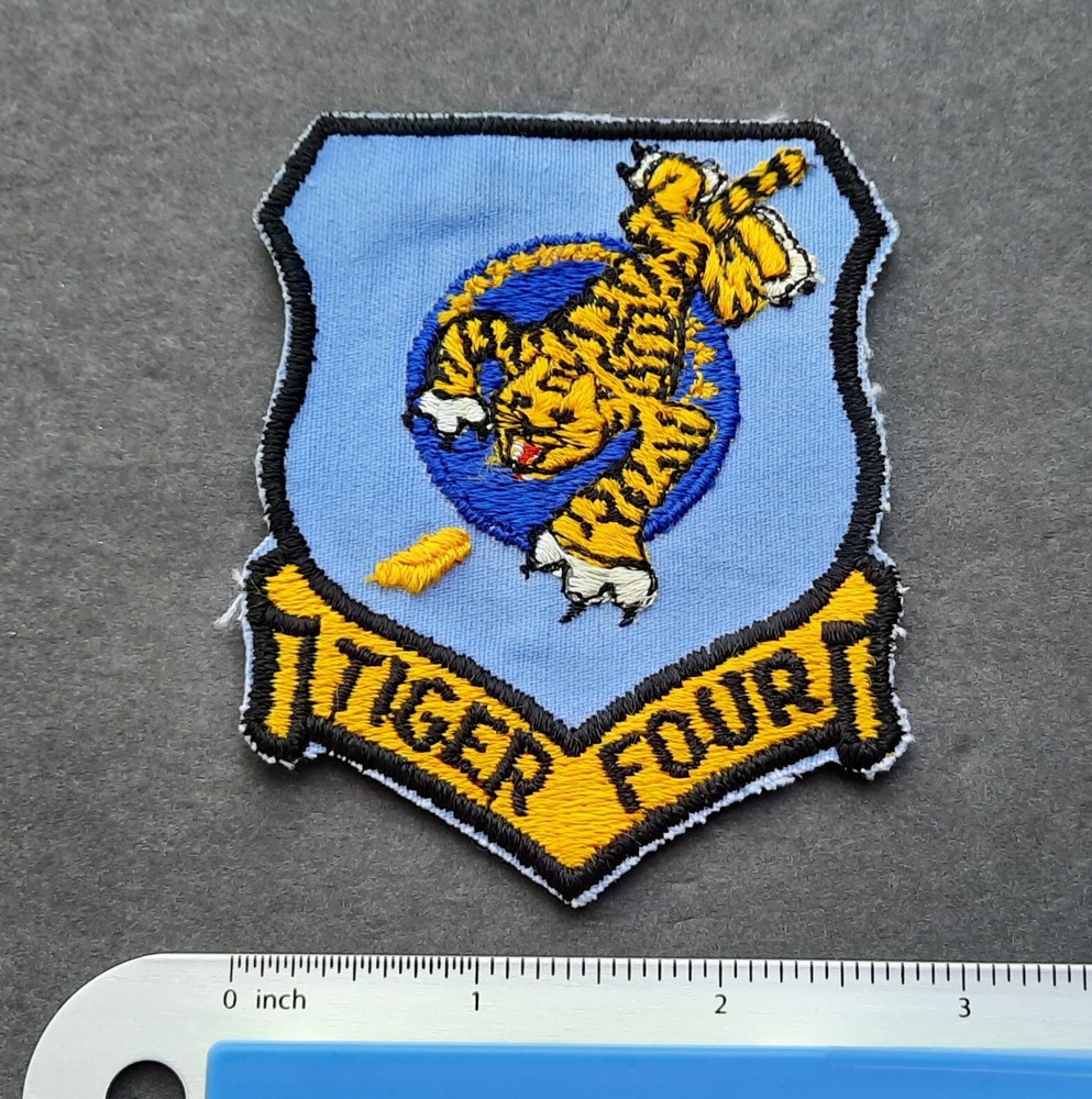 Original USAF Patch 4th Squadron Maxwell AFB Officer Training School Tiger Four