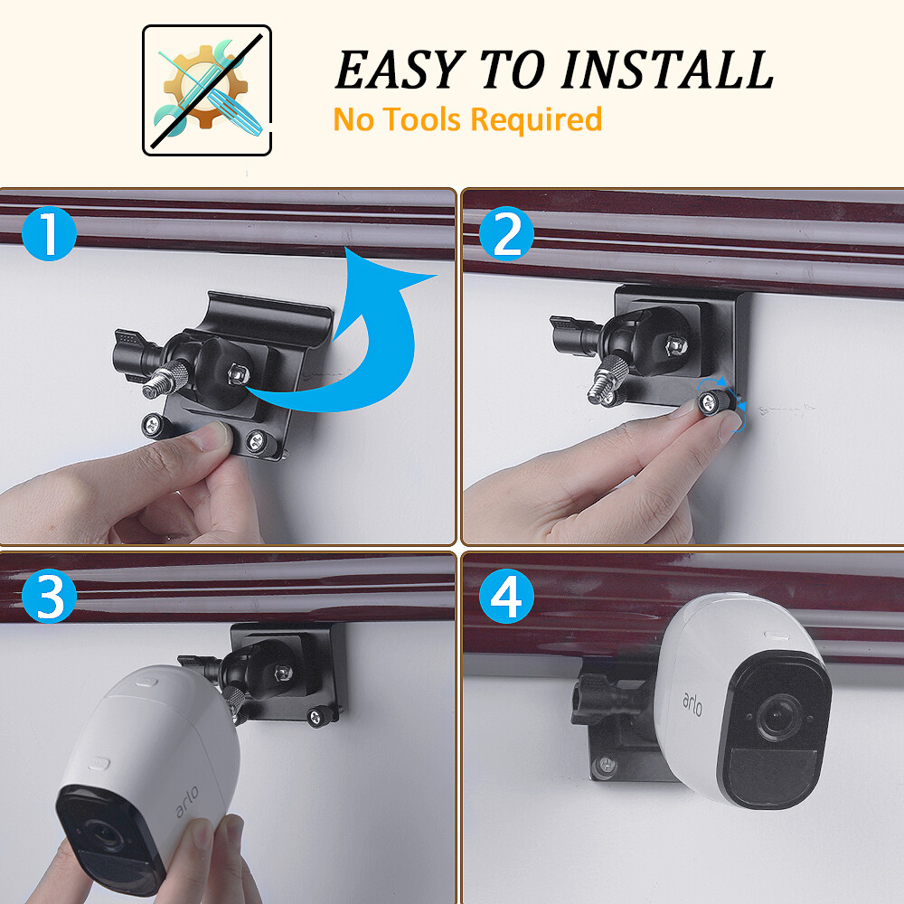 HOLACA Universal Siding Clips Hook Mount for Arlo & Ring Security Cameras