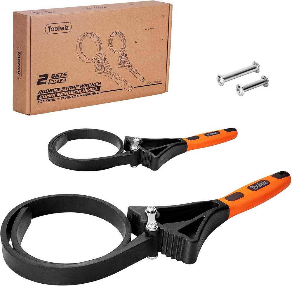 Rubber Belt Wrench Set - 6"/4" - Plumbers' Choice