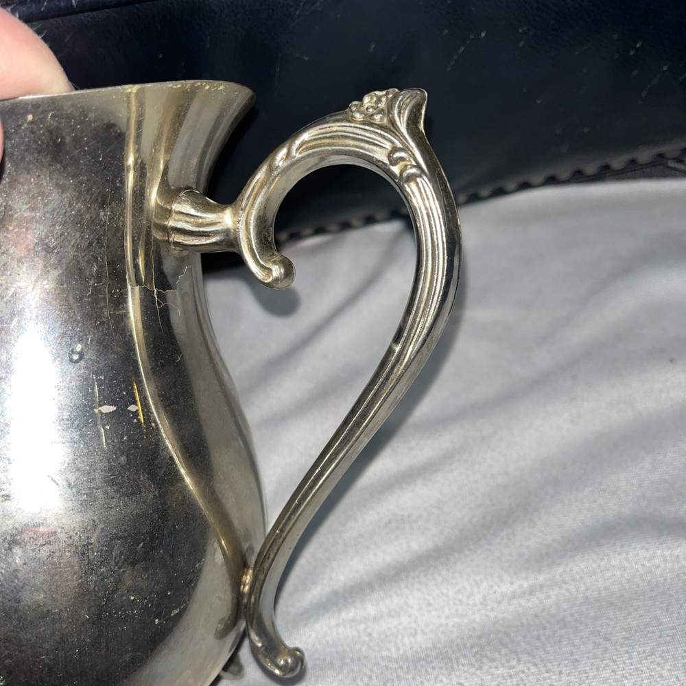Vintage A1 Silverplated Footed Pitcher With Ice Guard Regency Decor Serving