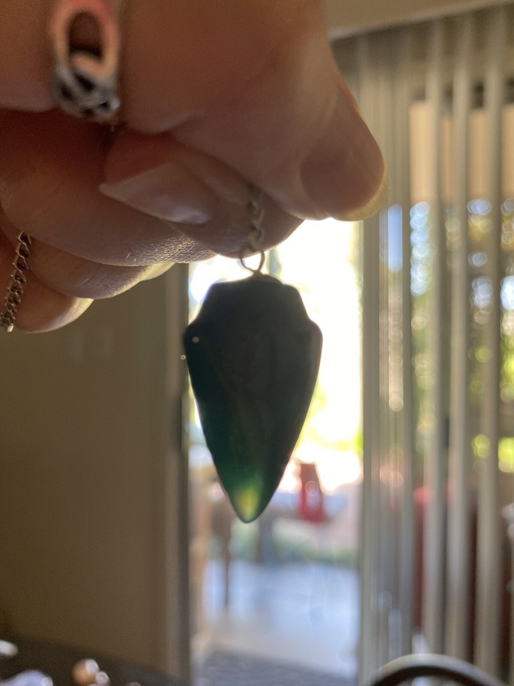 Blue Onyx & Quartz Bead dowsing crystal pendulum