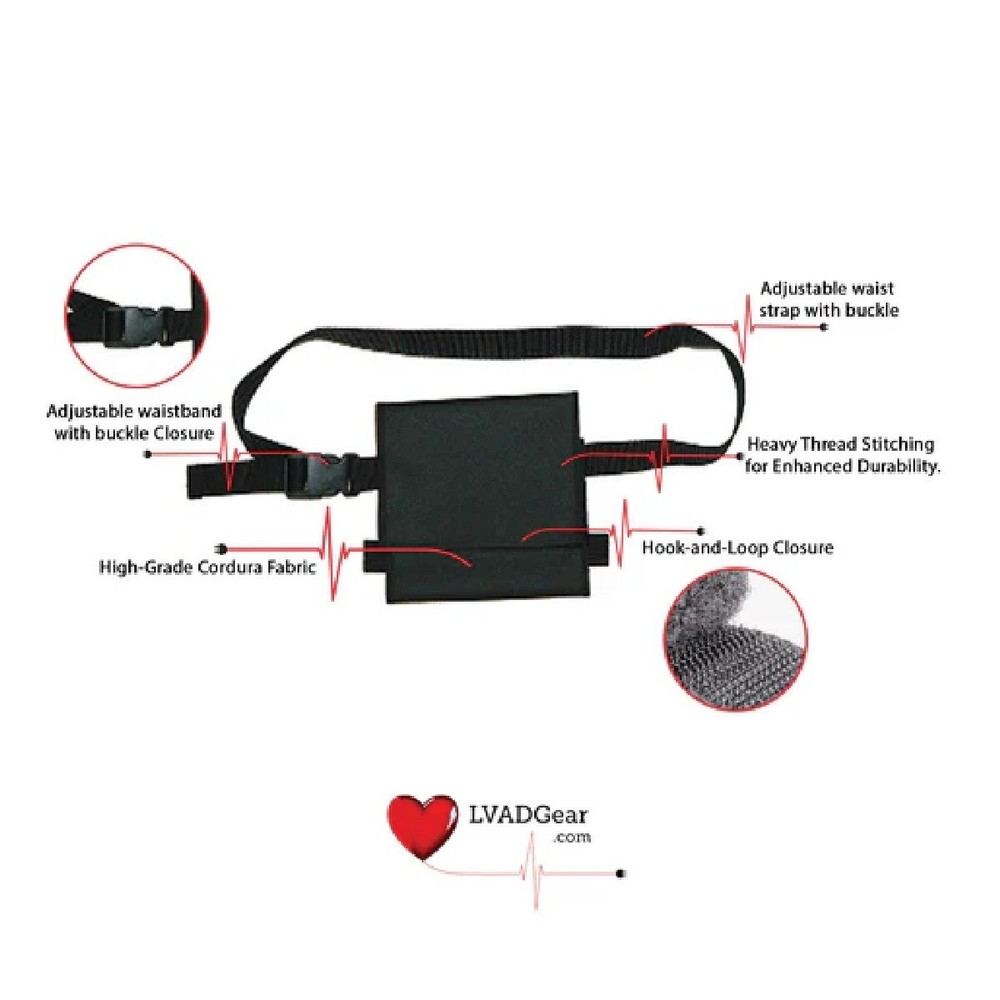 LVAD HeartWare Controller Pack - Durable Carry Case for Heartware Device