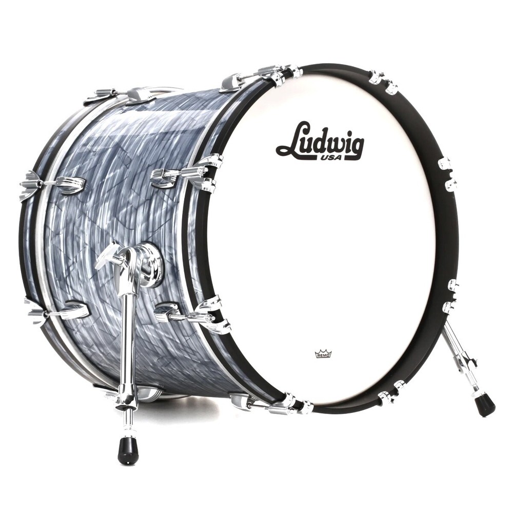 Ludwig Classic Maple Jazzette 3pc Shell Pack PLUS Matching Snare, Sky Blue Pearl