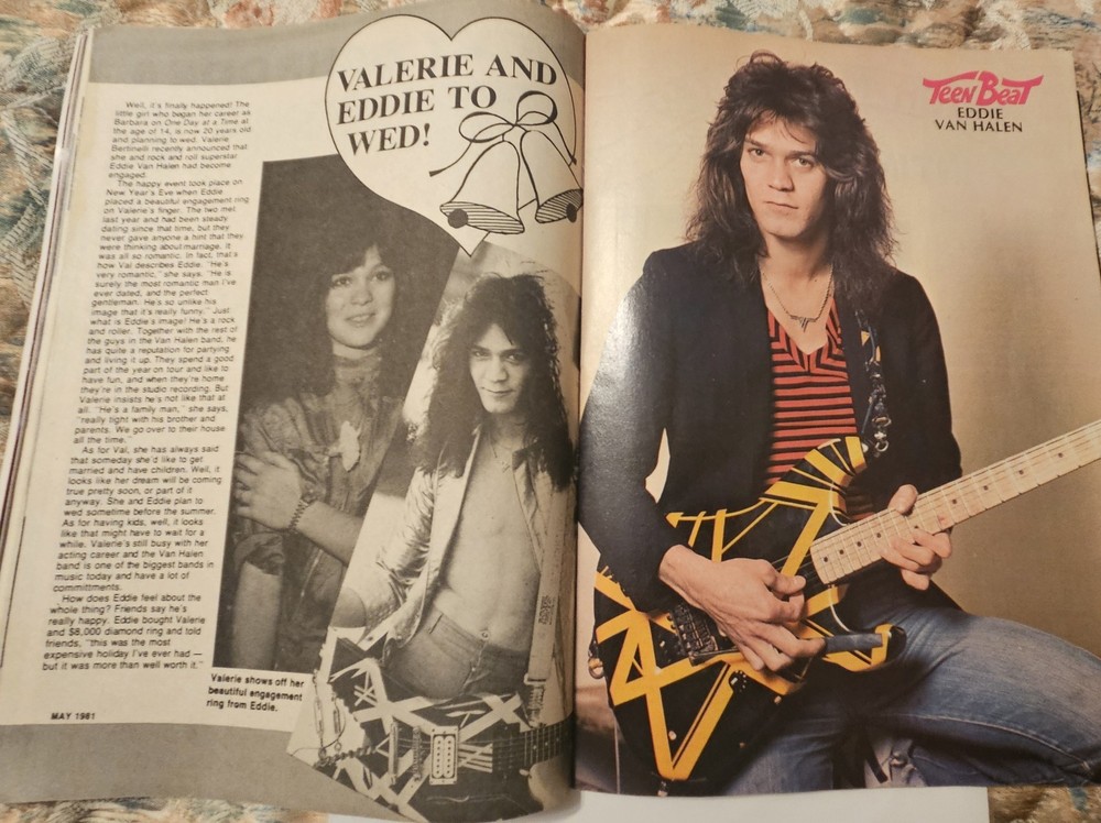 TEEN BEAT MAGAZINE MAY 1981 KISS, VAN HALEN, BAIO, DILLON