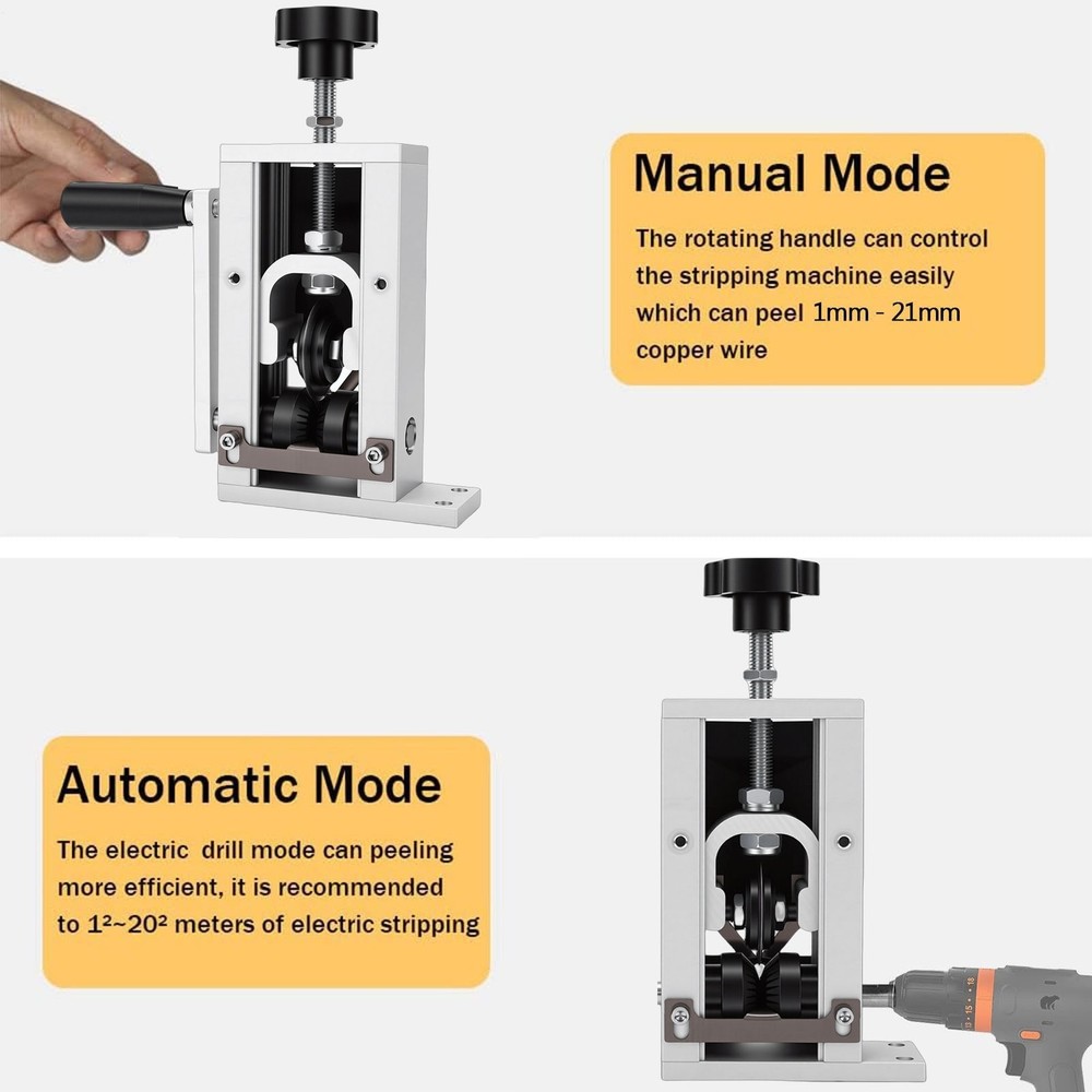 3-Adjustable Hand Wire Stripper For Efficient Wire Stripping