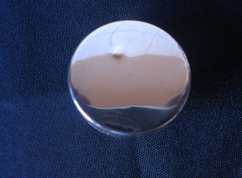 SOLID SILVER Beautiful PILL POT With Gem Stone Hallmarked Denmark