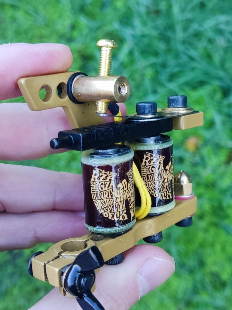 Custom Handmade Tattoo Machine Double Coils Delicate Fast Liner 8 wraps