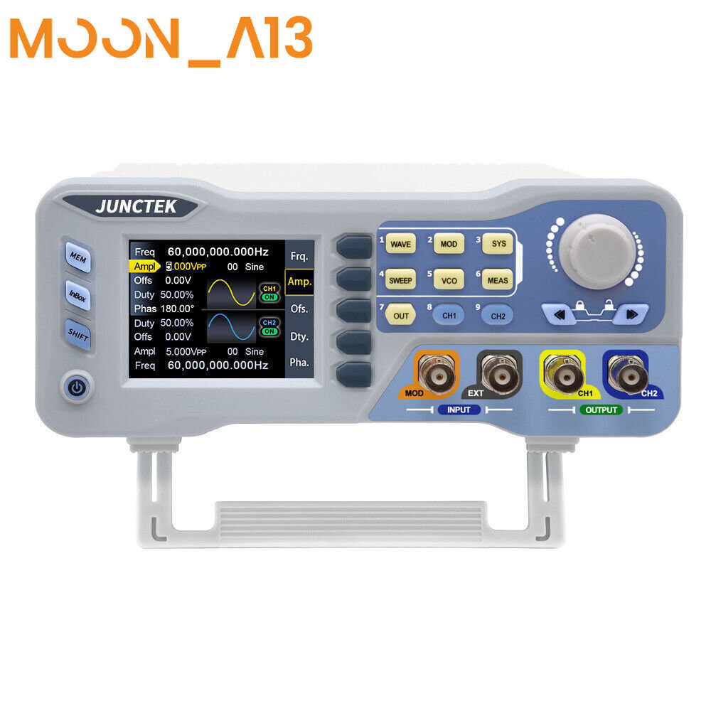 Peakelect JDS8000 Function Arbitrary Waveform Generator Dual Channel 60Mhz 80Mhz