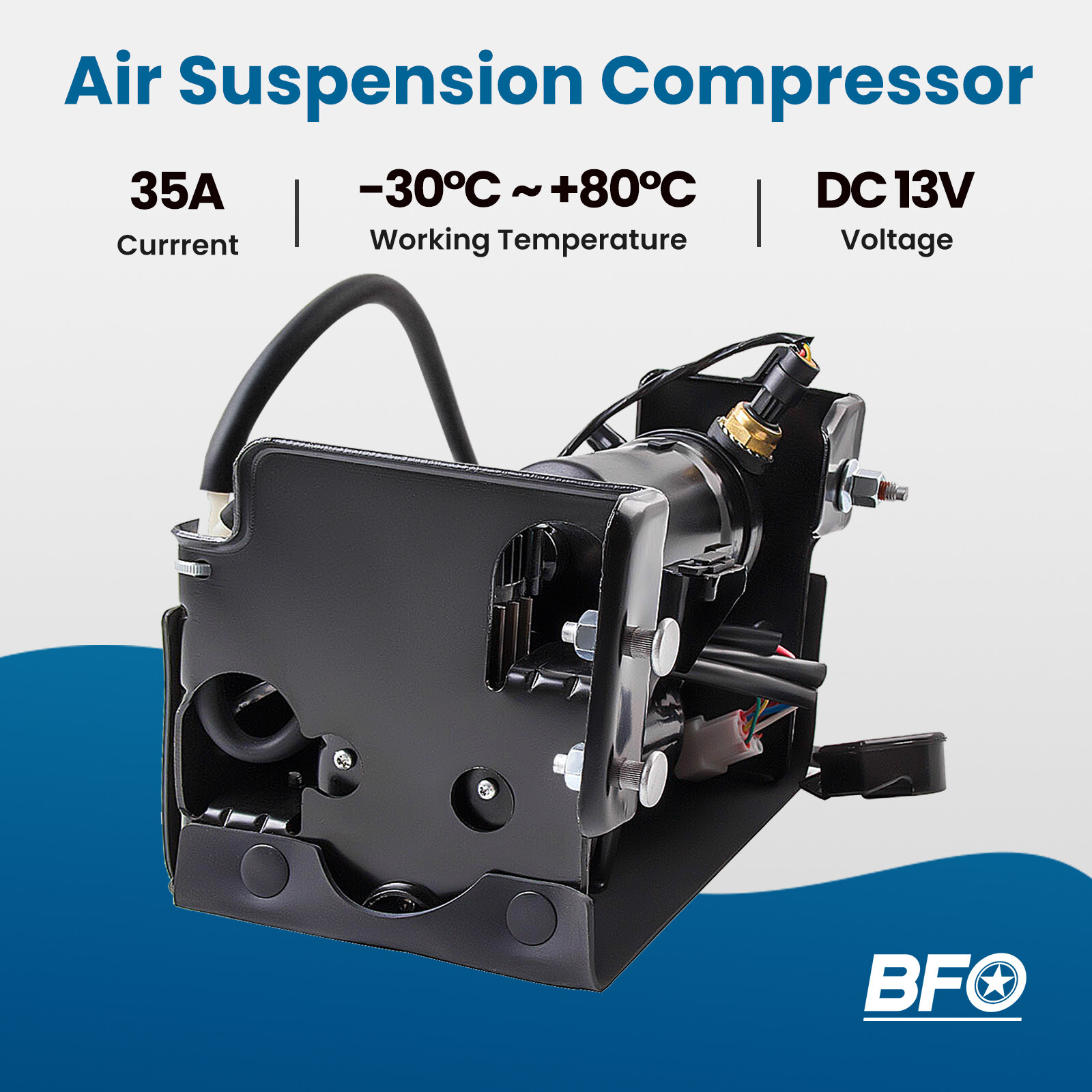 3PCS Air Suspension shocks Compressor Pump For Escalade Suburban Yukon Tahoe