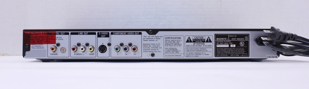Sony CD DVD Player DVP-NS325 TESTED