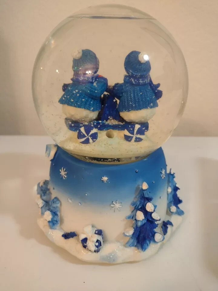 Snowman Snowglobe With Battery Powered Snowstorm.