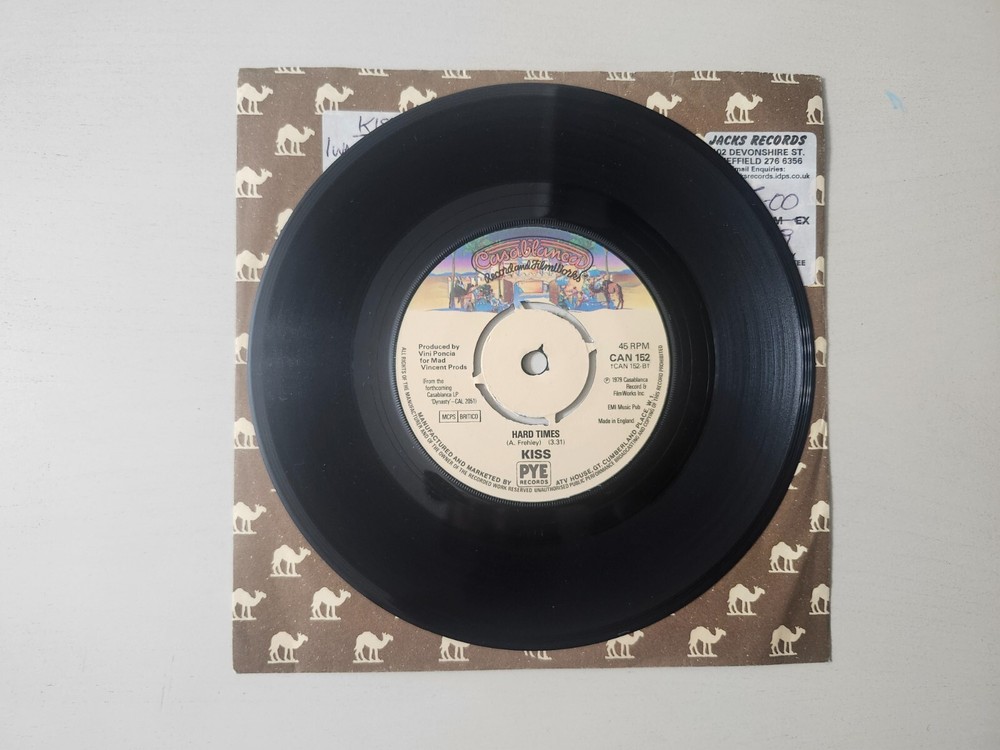 KISS RARE Vintage UK 1979 I Was Made For Lovin' You 7" Vinyl 45 Import CAN 152
