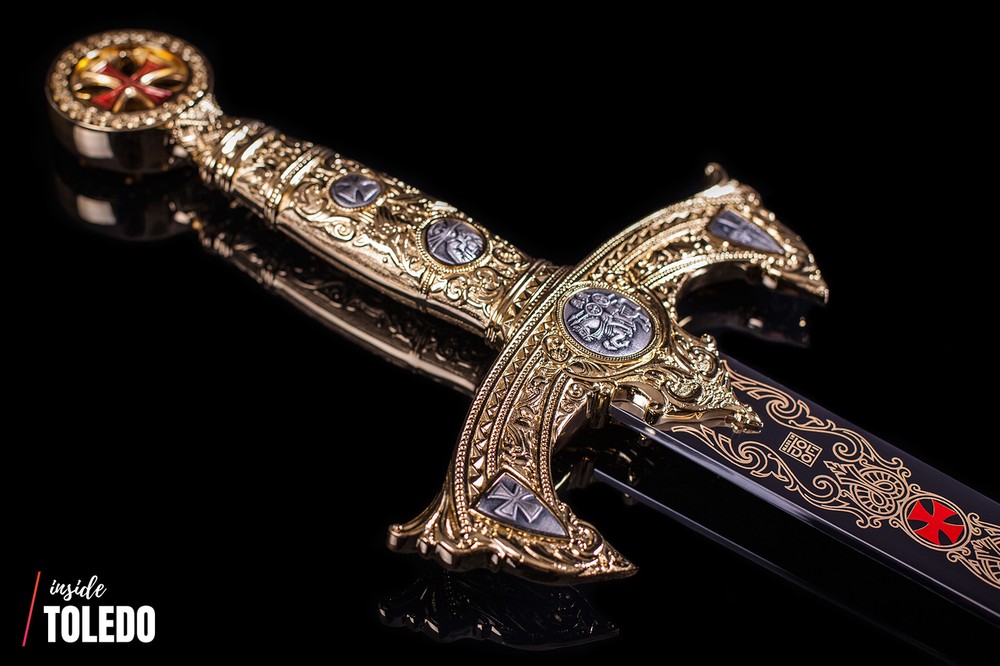 Marto - Silver Templar Sword with Gold