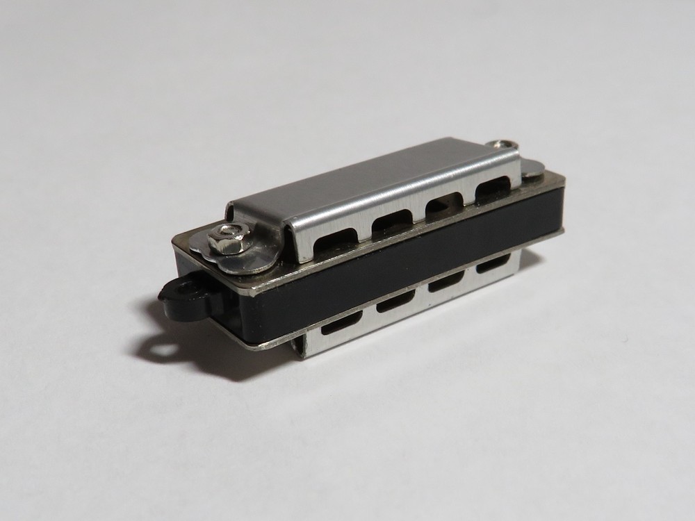 VINTAGE MINI 4 HOLE DIATONIC HARMONICA - MADE IN GERMANY *