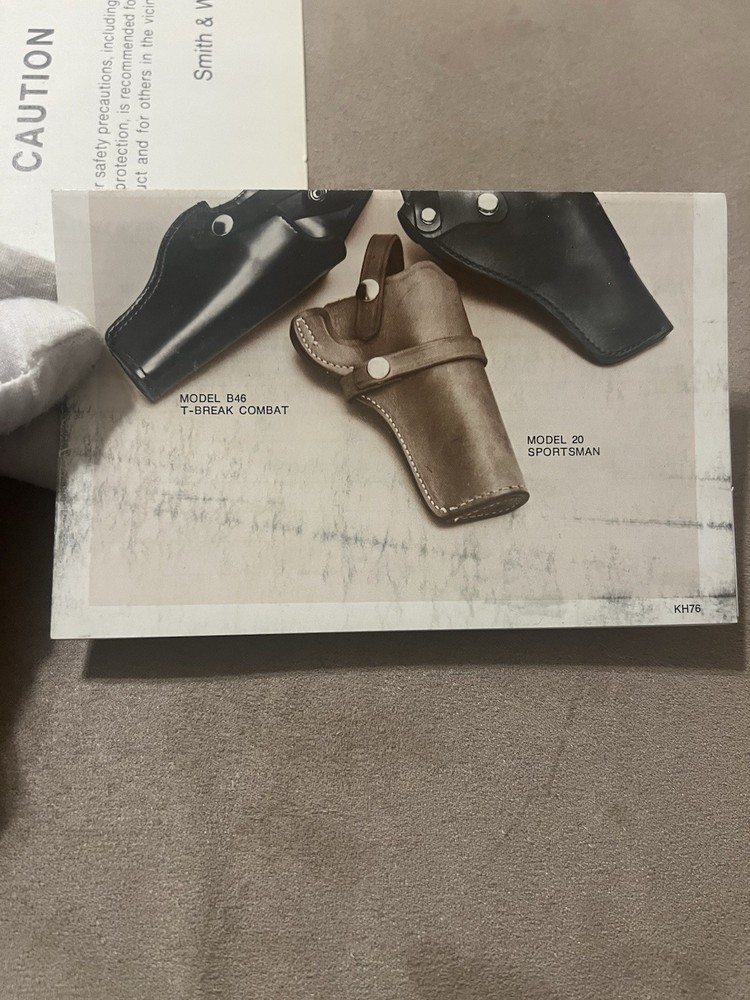 Factory Original Smith & Wesson K Frame Paperwork Set S&W - No Manual - READ