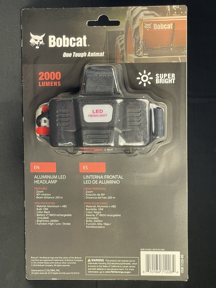 Bobcat Aluminum LED Headlamp.