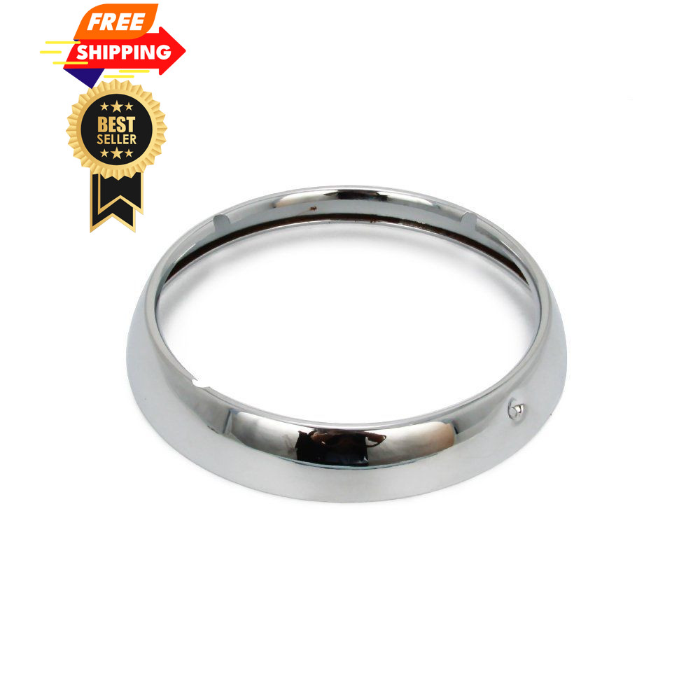 AnXin 7" Chrome Headlight Headlamp Trim Ring