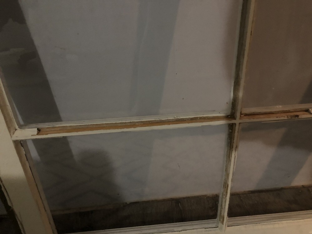 antique window glass panes