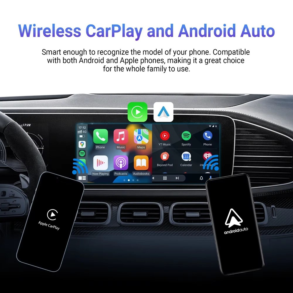 Ottocast Play2Video Pro Wireless CarPlay/Android Auto 3-in-1 Multimedia Adapter