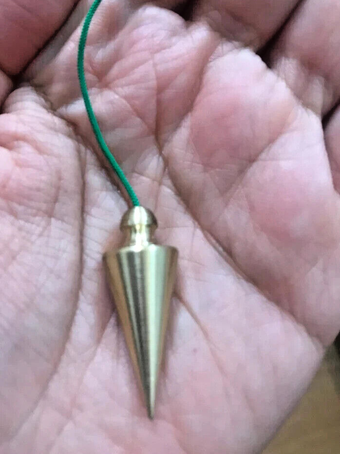 Chambered Pendulum Brass Dowsing Pendulum Handmade Healing Dowsing Gift for Him