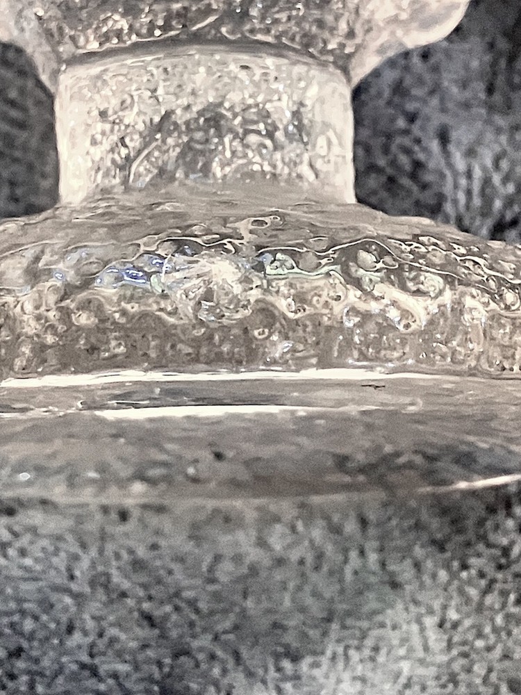 Finnish crystal candlestick - 3 1/2 “