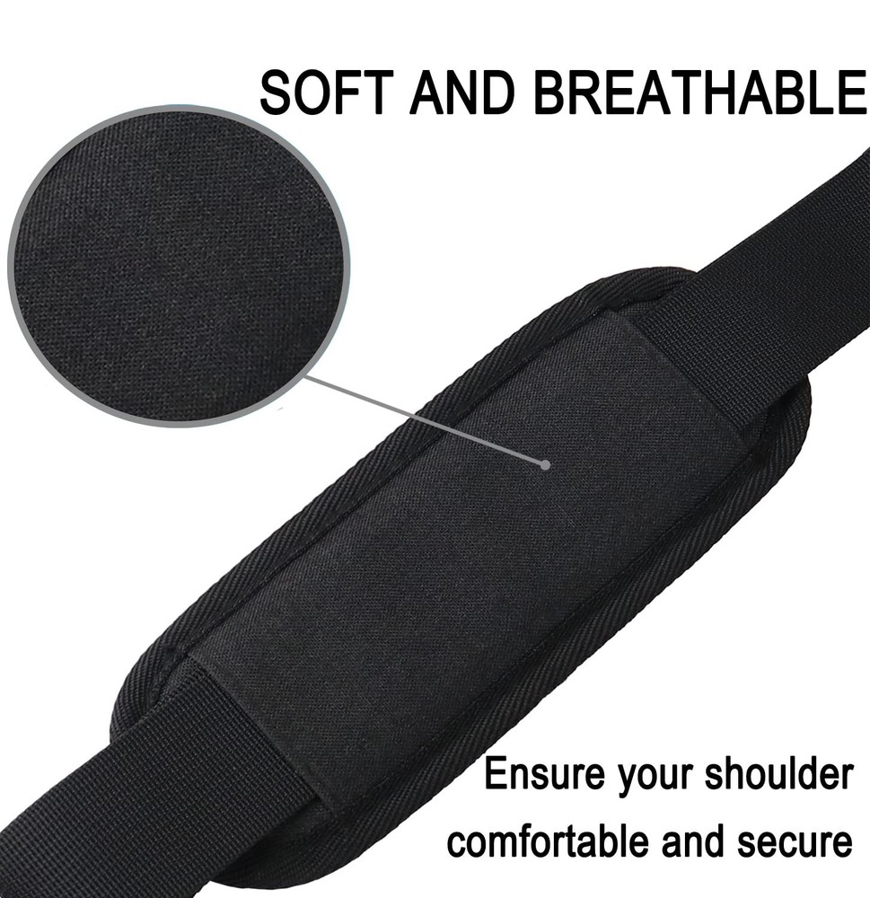 Askuko Shoulder Strap 56 Inch, Universal Adjustable Large, Black