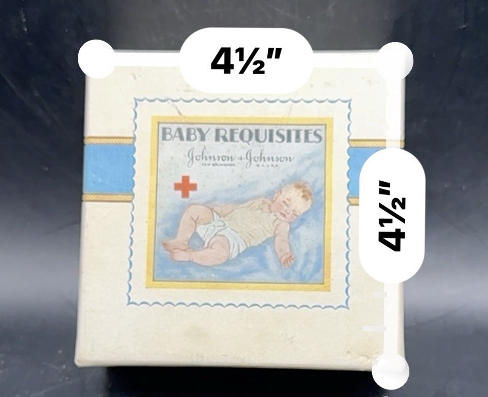 JOHNSON & JOHNSON BABY REQUISITES EMPTY BOX 1930’S