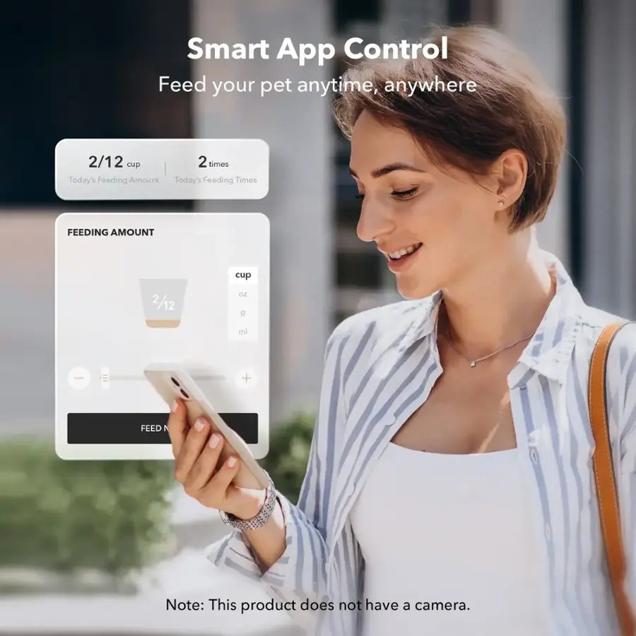 Petlibro PL-AF103-06B Granary 5L Automatic Pet Feeder, Black - Refurbished