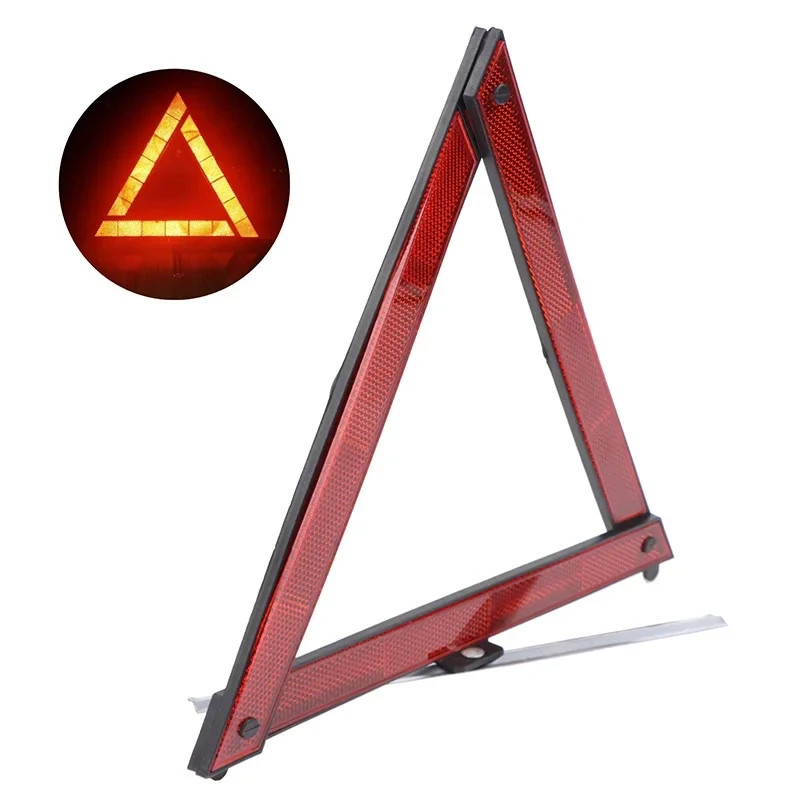 Large Reflective Car Warning Triangle Breakdown Hazard Road EU Emergency